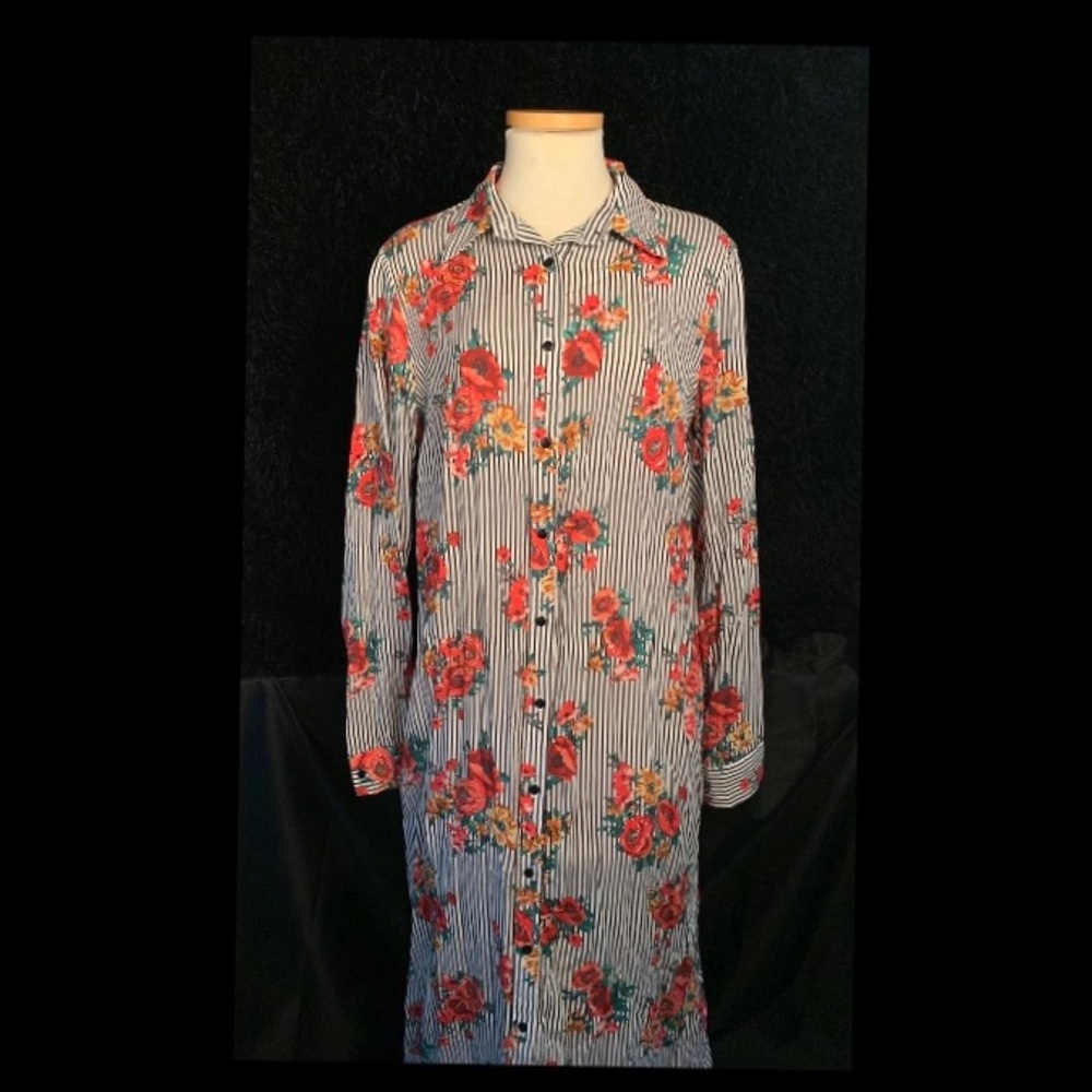 Forever 21 striped and floral dress